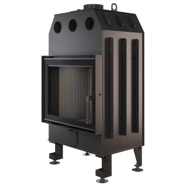 Fireplace insert SAVEN Energy 60x50 Black (14,5 kW) ECO. Photo 4