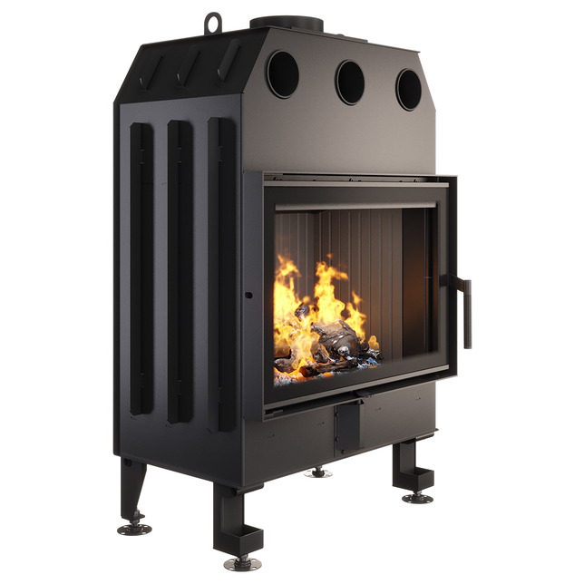 Fireplace insert SAVEN Energy 70x50 Black (15,1 kW) ECO. Photo 3