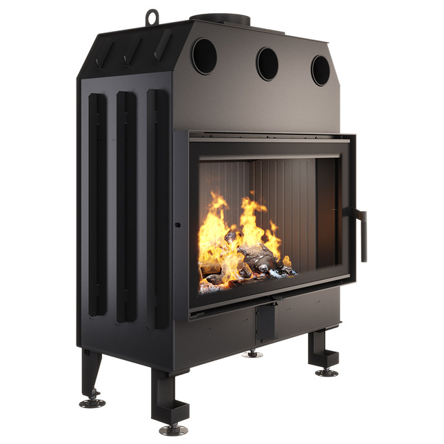 Fireplace insert SAVEN Energy 80x50 Black (17,0 kW) ECO. Photo 3