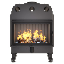 Fireplace insert SAVEN Energy 80x50 Black (17,0 kW) ECO
