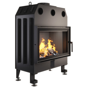 Fireplace insert SAVEN Energy 80x50 Black (17,0 kW) ECO. Photo 3