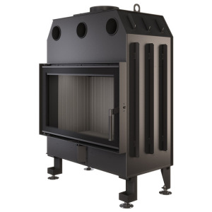 Fireplace insert SAVEN Energy 80x50 Black (17,0 kW) ECO. Photo 4
