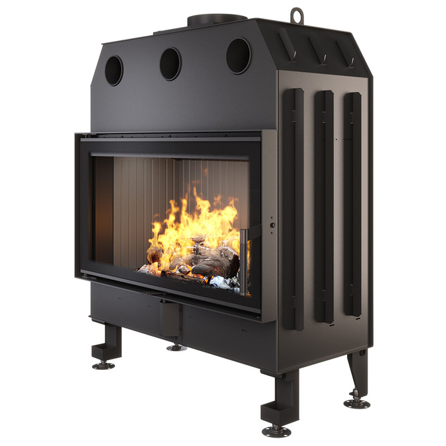 Fireplace insert SAVEN Energy 90x50 Black (19,0 kW) ECO. Photo 3