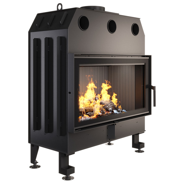 Fireplace insert SAVEN Energy 90x50 Black (19,0 kW) ECO. Photo 2