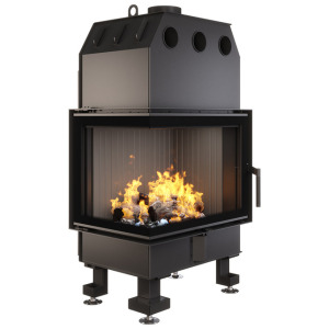 Fireplace insert SAVEN Energy 65x50x47L Black (14,5 kW) ECO
