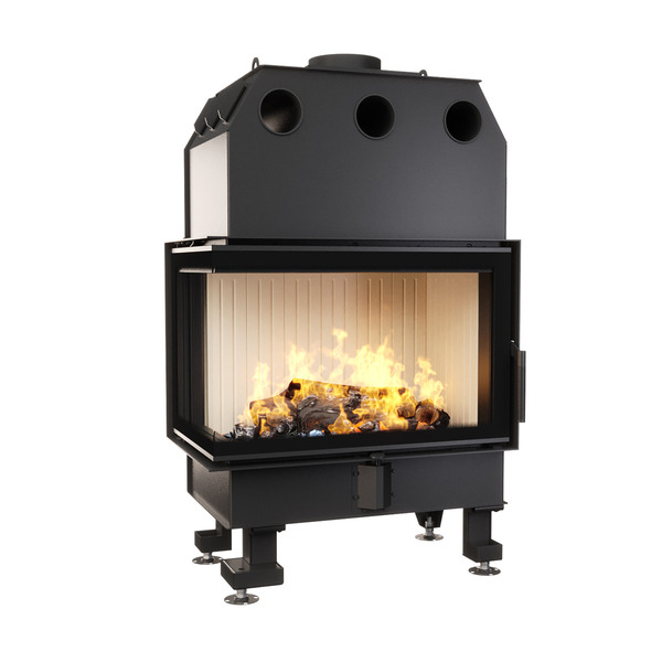 Fireplace insert SAVEN Energy 75x50x47L (15,1kW) ECO. Photo 3D