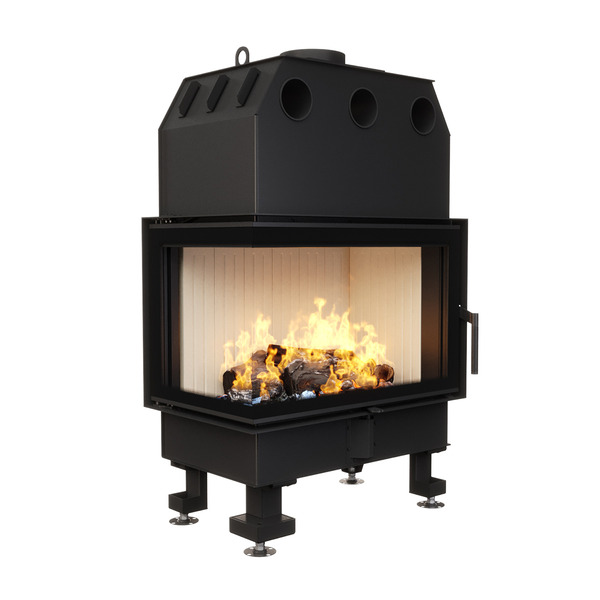 Fireplace insert SAVEN Energy 75x50x47L (15,1kW) ECO. Photo 3D