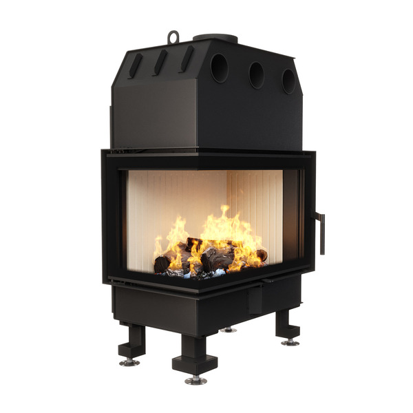 Fireplace insert SAVEN Energy 75x50x47L (15,1kW) ECO. Photo 3D