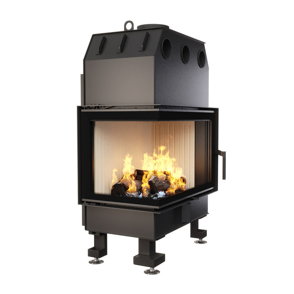 Fireplace insert SAVEN Energy 75x50x47L (15,1kW) ECO. Photo 3D