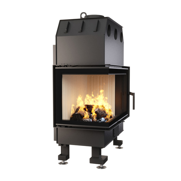 Fireplace insert SAVEN Energy 75x50x47L (15,1kW) ECO. Photo 3D