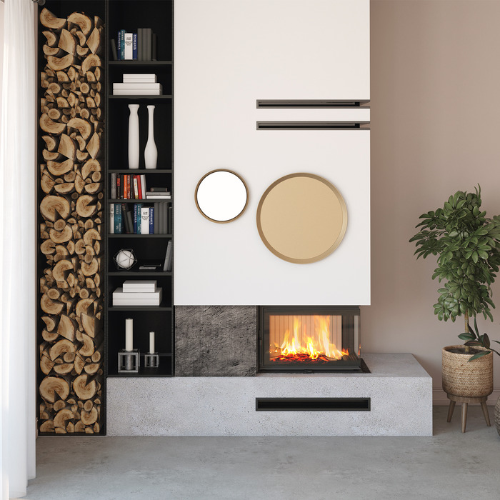 Fireplace insert SAVEN Energy 75x50x47L (15,1kW) ECO. Photo 2