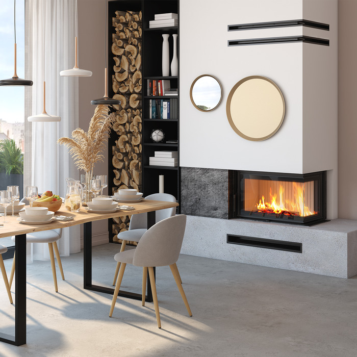 Fireplace insert SAVEN Energy 75x50x47L (15,1kW) ECO. Photo 13