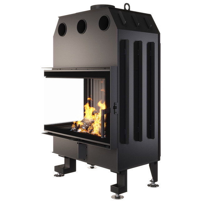 Fireplace insert SAVEN Energy 75x50x47L Black (15,1 kW) ECO. Photo 3