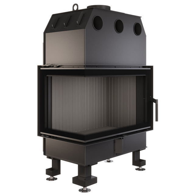 Fireplace insert SAVEN Energy 75x50x47L Black (15,1 kW) ECO. Photo 7