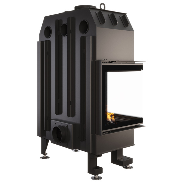 Fireplace insert SAVEN Energy 75x50x47L Black (15,1 kW) ECO. Photo 4