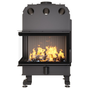 Fireplace insert SAVEN Energy 75x50x47L Black (15,1 kW) ECO. Photo 2