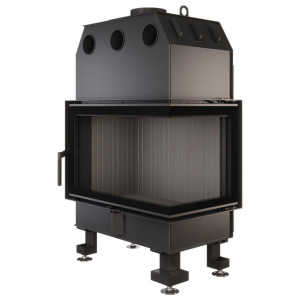 Fireplace insert SAVEN Energy 75x50x47R Black (15,1 kW) ECO. Photo 8