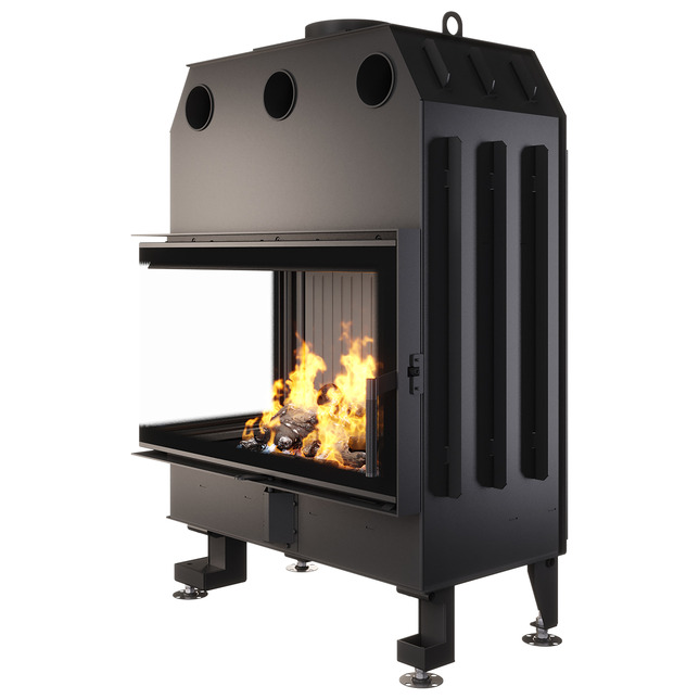 Fireplace insert SAVEN Energy 85x50x47L Black (17,0 kW) ECO. Photo 3