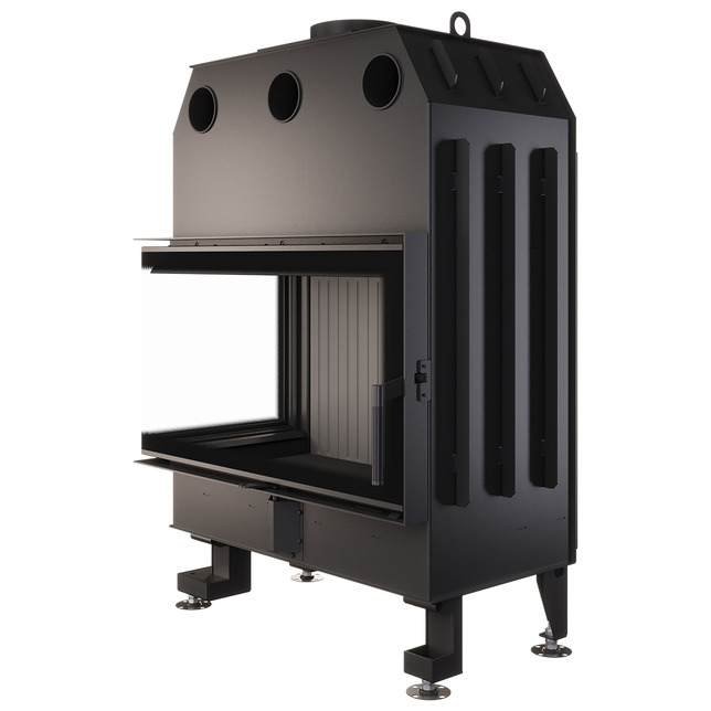 Fireplace insert SAVEN Energy 85x50x47L Black (17,0 kW) ECO. Photo 5