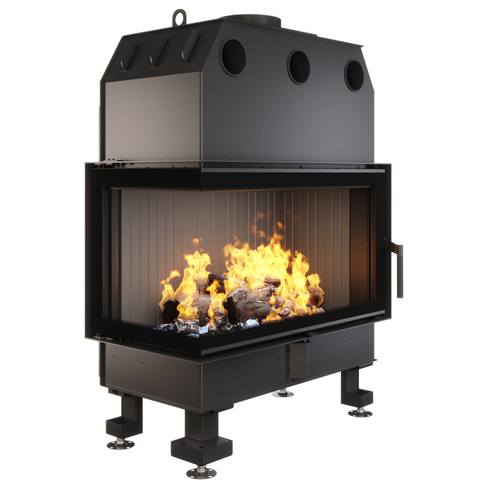 Fireplace insert SAVEN Energy 85x50x47L Black (17,0 kW) ECO