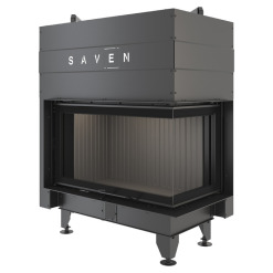 Fireplace insert SAVEN Energy Up 85x50x47R Black (17,0 kW) ECO. Photo 6