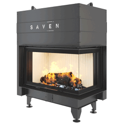 Fireplace insert SAVEN Energy Up 85x50x47R Black (17,0 kW) ECO. Photo 9