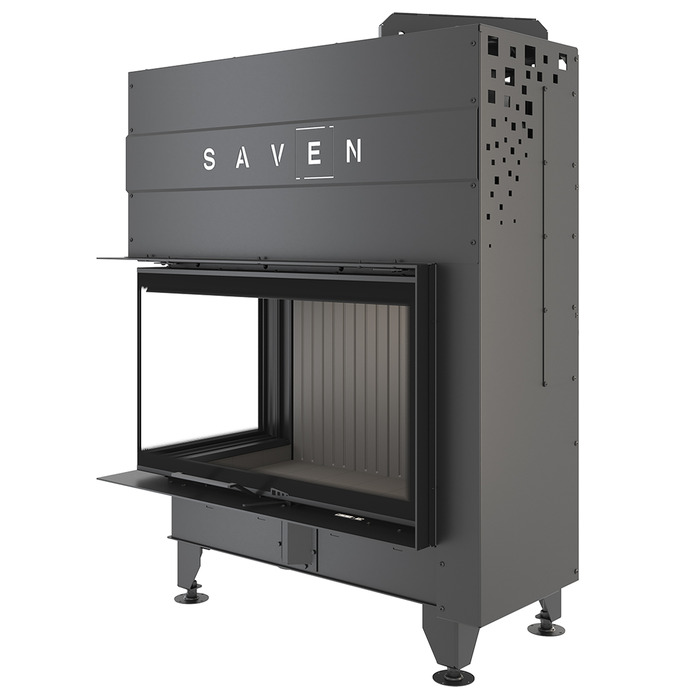 Fireplace insert SAVEN Energy Up 85x50x47L Black (17,0 kW) ECO. Photo 7