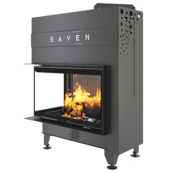 Fireplace insert SAVEN Energy Up 85x50x47L Black (17,0 kW) ECO. Photo 4
