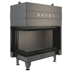 Fireplace insert SAVEN Energy Up 85x50x47L Black (17,0 kW) ECO. Photo 5