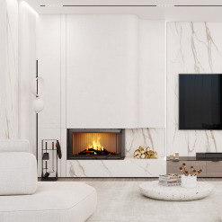 Fireplace insert SAVEN Energy Up 85x50x47L Black (17,0 kW) ECO. Photo 2