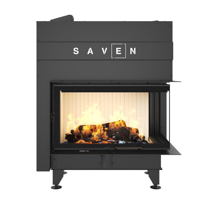 Fireplace insert SAVEN Energy Up 85x50x47R (17,0 kW) ECO. Photo 3D