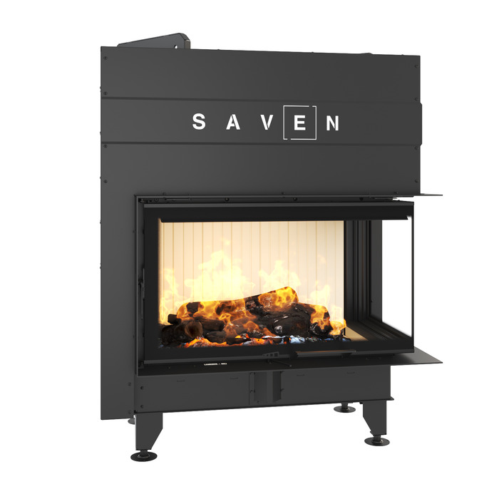 Fireplace insert SAVEN Energy Up 85x50x47R (17,0 kW) ECO. Photo 3D