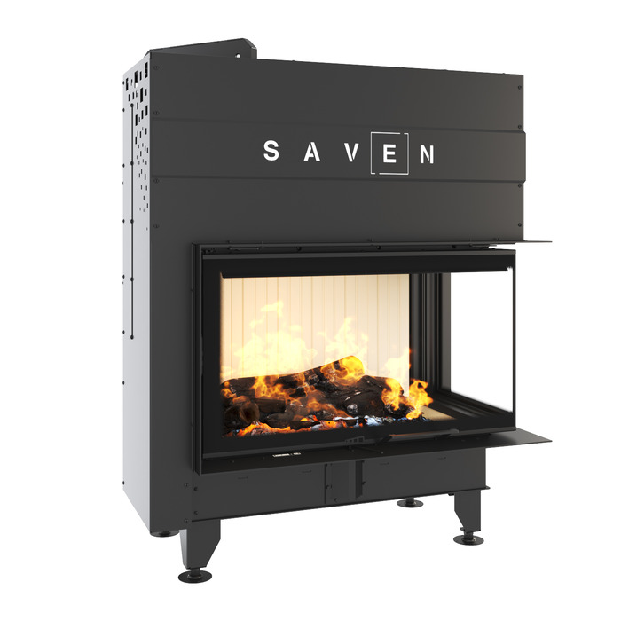 Fireplace insert SAVEN Energy Up 85x50x47R (17,0 kW) ECO. Photo 3D