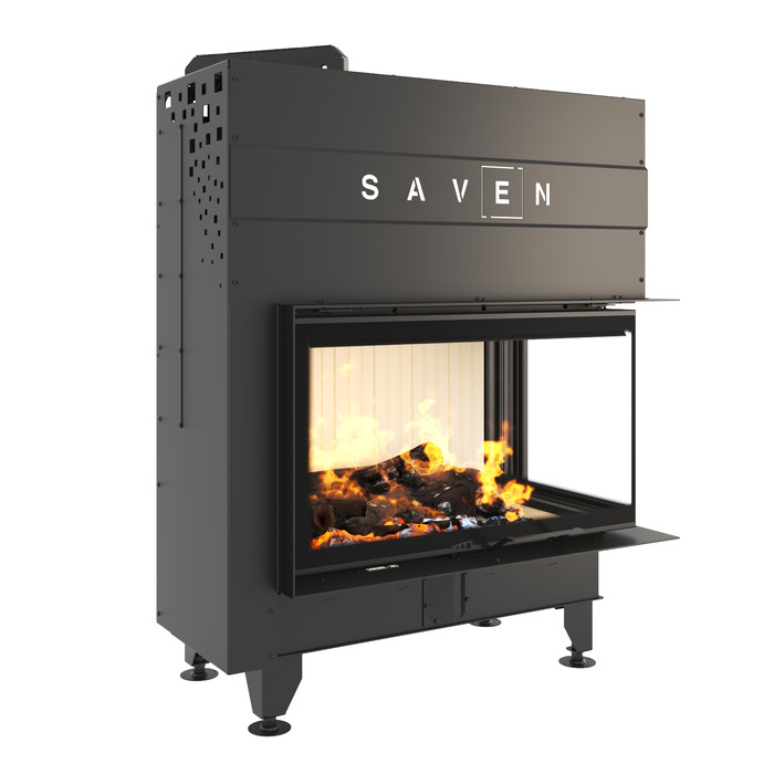 Fireplace insert SAVEN Energy Up 85x50x47R (17,0 kW) ECO. Photo 3D