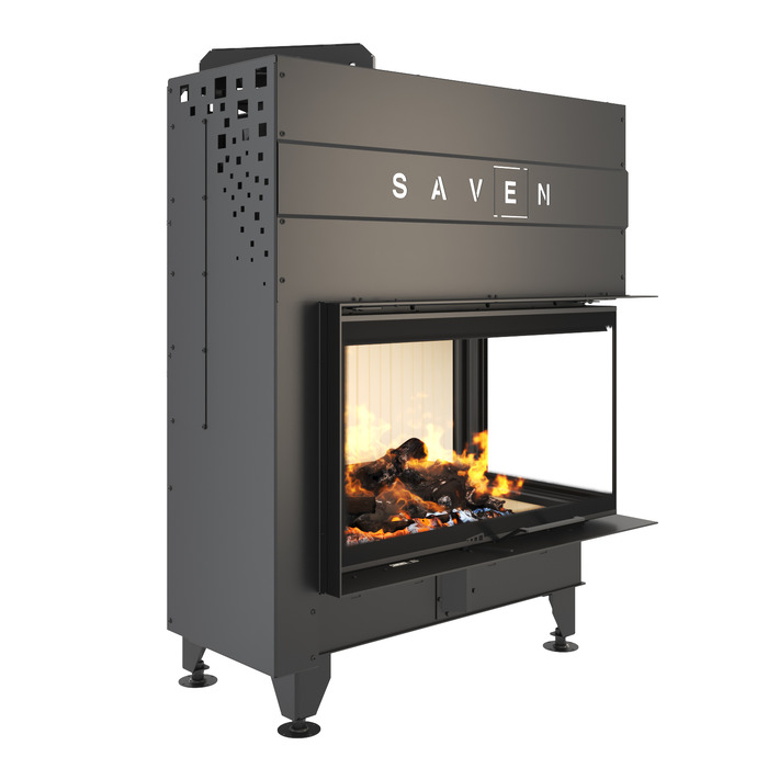 Fireplace insert SAVEN Energy Up 85x50x47R (17,0 kW) ECO. Photo 3D