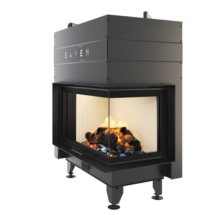 Fireplace insert SAVEN Energy Up 85x50x47R (17,0 kW) ECO. Photo 3D
