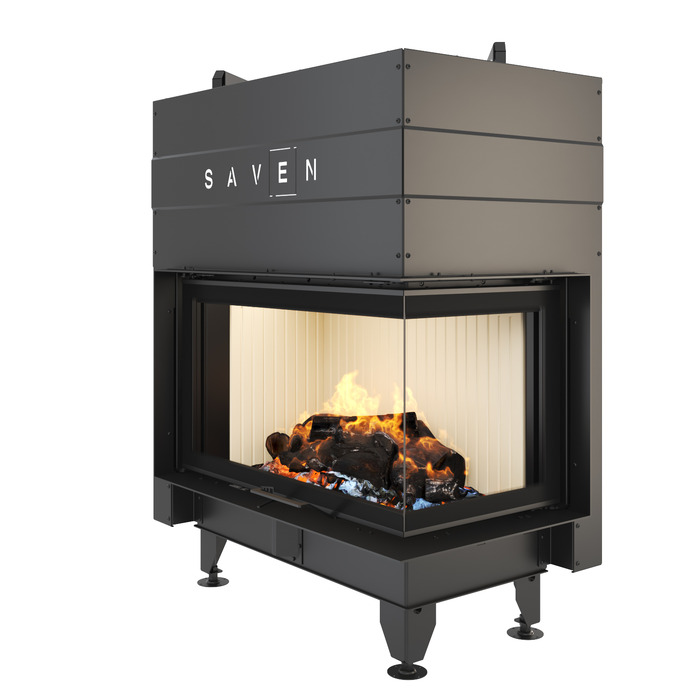 Fireplace insert SAVEN Energy Up 85x50x47R (17,0 kW) ECO. Photo 3D