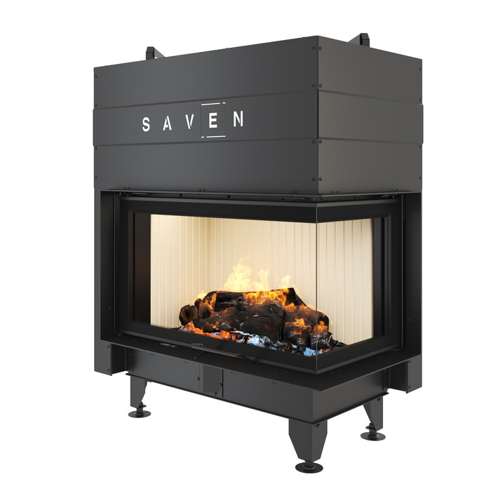 Fireplace insert SAVEN Energy Up 85x50x47R (17,0 kW) ECO. Photo 3D