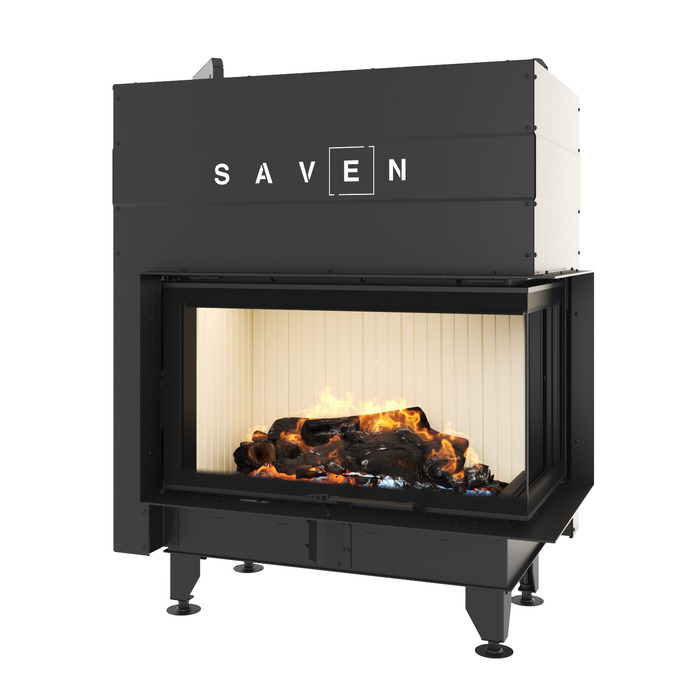 Fireplace insert SAVEN Energy Up 85x50x47R (17,0 kW) ECO. Photo 3D