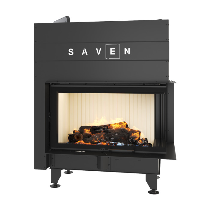 Fireplace insert SAVEN Energy Up 85x50x47R (17,0 kW) ECO. Photo 3D