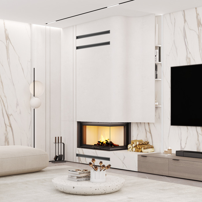 Fireplace insert SAVEN Energy Up 85x50x47R (17,0 kW) ECO. Photo 3