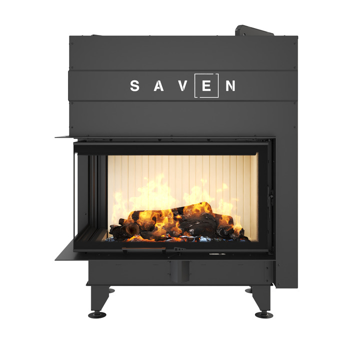 Fireplace insert SAVEN Energy Up 85x50x47L (17,0 kW) ECO. Photo 3D