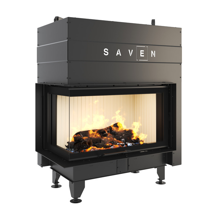 Fireplace insert SAVEN Energy Up 85x50x47L (17,0 kW) ECO. Photo 3D