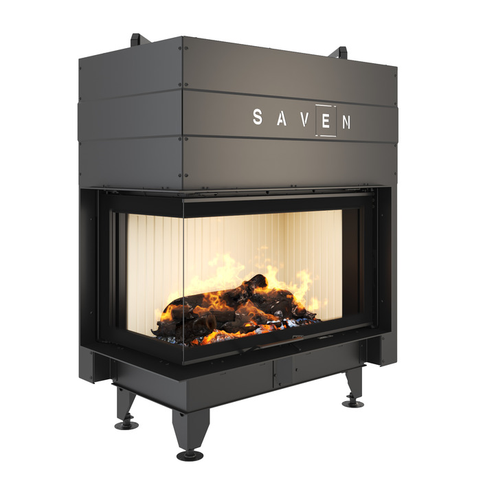 Fireplace insert SAVEN Energy Up 85x50x47L (17,0 kW) ECO. Photo 3D