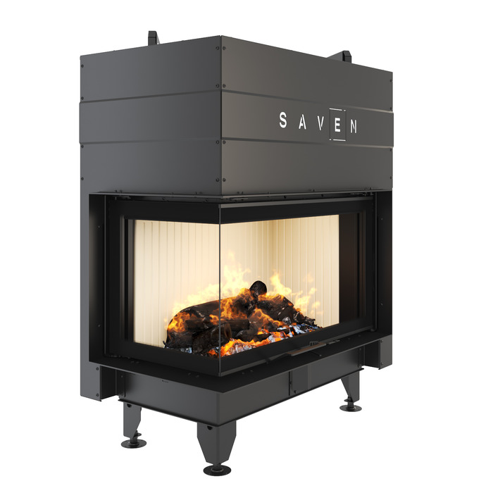 Fireplace insert SAVEN Energy Up 85x50x47L (17,0 kW) ECO. Photo 3D