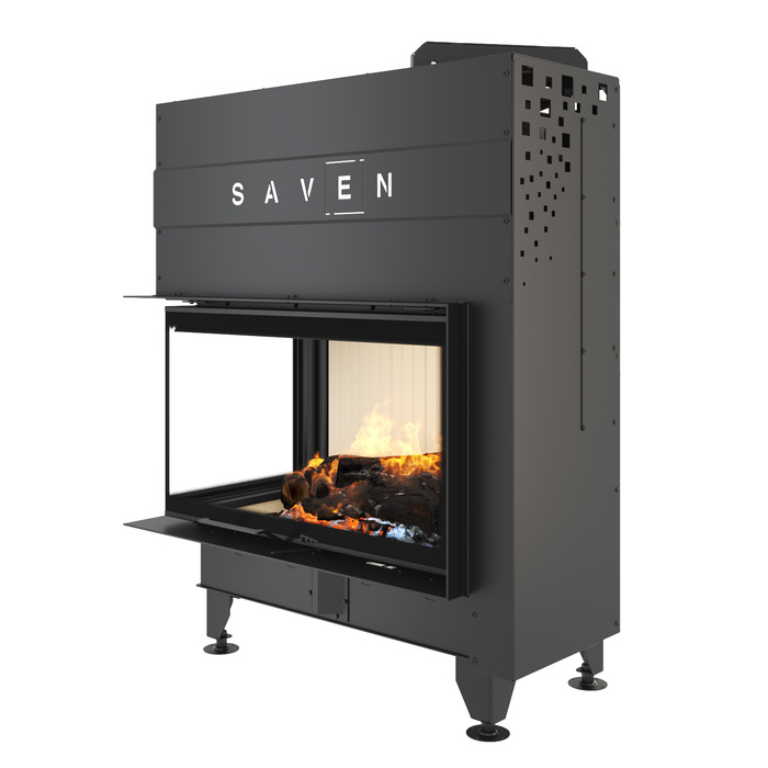 Fireplace insert SAVEN Energy Up 85x50x47L (17,0 kW) ECO. Photo 3D