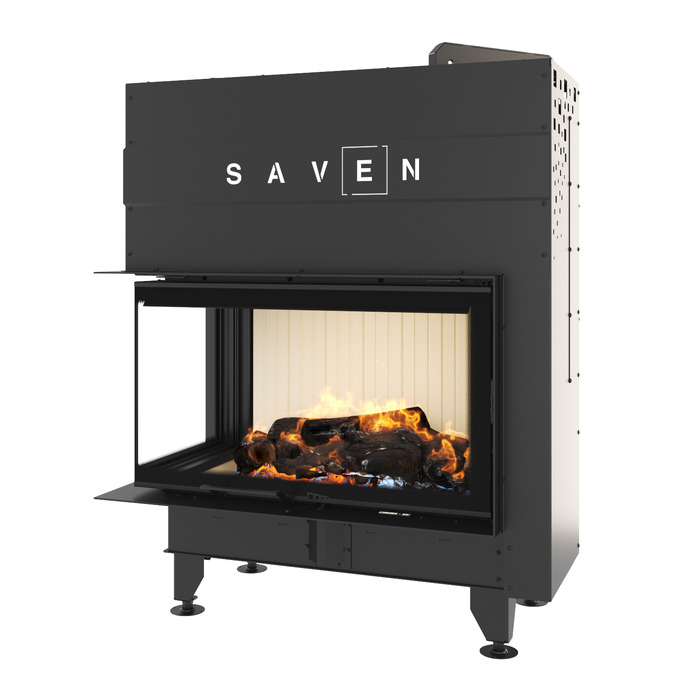 Fireplace insert SAVEN Energy Up 85x50x47L (17,0 kW) ECO. Photo 3D