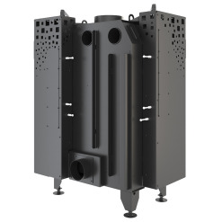 Fireplace insert SAVEN Energy Up 75x50x47R Black (15,1 kW) ECO. Photo 10