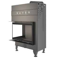 Fireplace insert SAVEN Energy Up 75x50x47L Black (15,1 kW) ECO. Photo 5