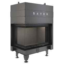 Fireplace insert SAVEN Energy Up 75x50x47L Black (15,1 kW) ECO. Photo 8
